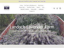 Tablet Screenshot of lyndochlavenderfarm.com.au